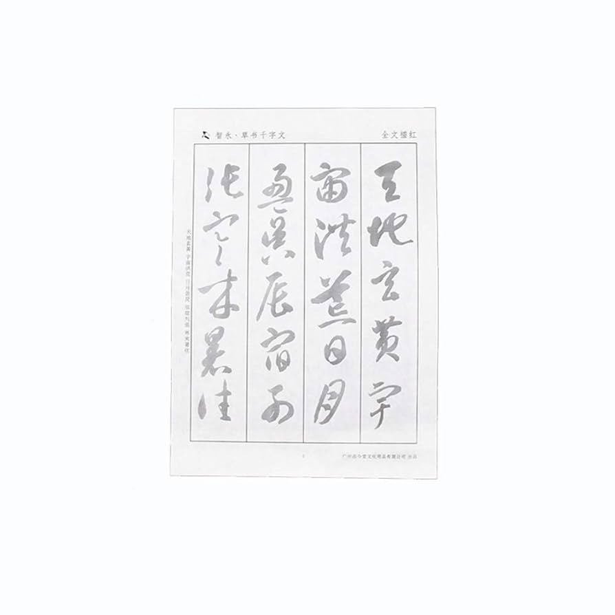Amazon | 添今堂 練習書道 玄紙 臨写 智永 草書千字文 | 書道